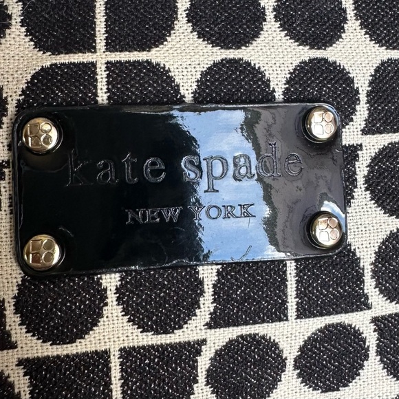Vintage Rare Kate Spade Black and White Polka Dot Shoulder Bag - Picture 4 of 13